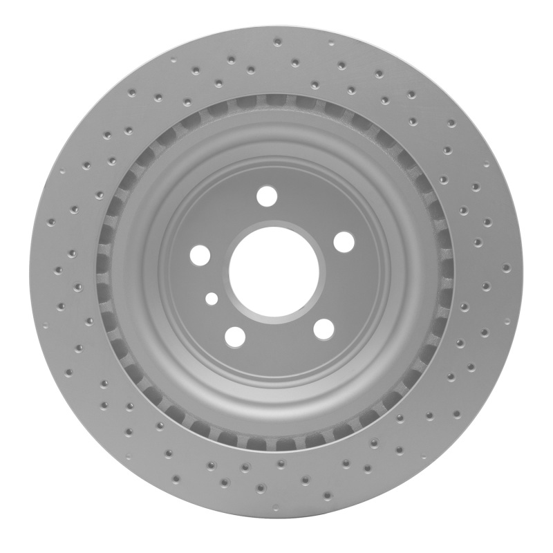 Mercedes-Benz GL550 Brake Rotor (1) - Rear - R1 Concepts - GeoSPEC Coated - Drilled - 2013